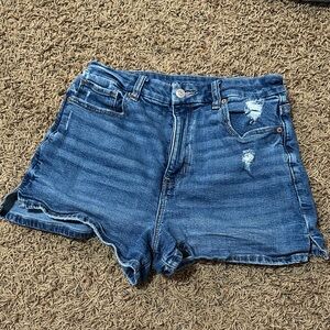 American Eagle Outfitters Distressed Blue Jean Shorts